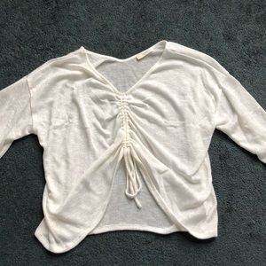 Off white cropped shirt